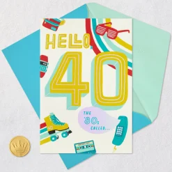 Totally Rad 40th Birthday Card