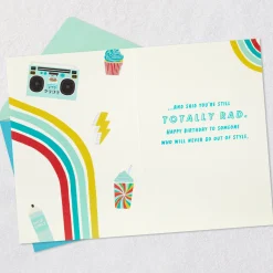 Totally Rad 40th Birthday Card