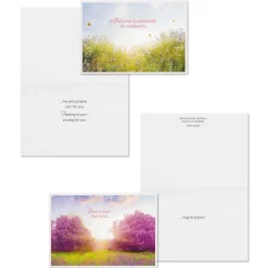 Tranquil Nature Scenes Assorted Religious Care and Concern Cards, Box of 12