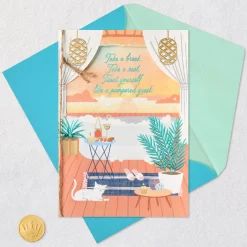 Treat Yourself Birthday Card for Friend