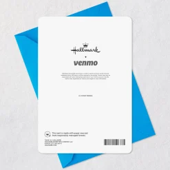 Treat Yourself Ice-Cream Cone and Confetti Venmo Birthday Card
