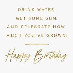 Treat Yourself Like a Plant Funny Birthday Card