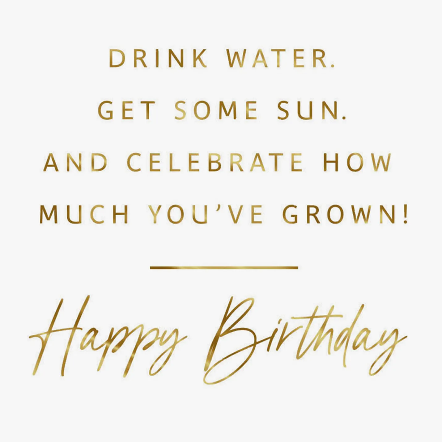 Treat Yourself Like a Plant Funny Birthday Card