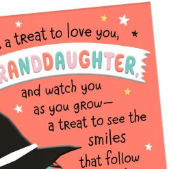 Treat to Love You Halloween Card for Granddaughter