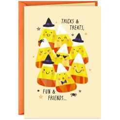 Tricks and Treats, Fun and Friends Halloween Card