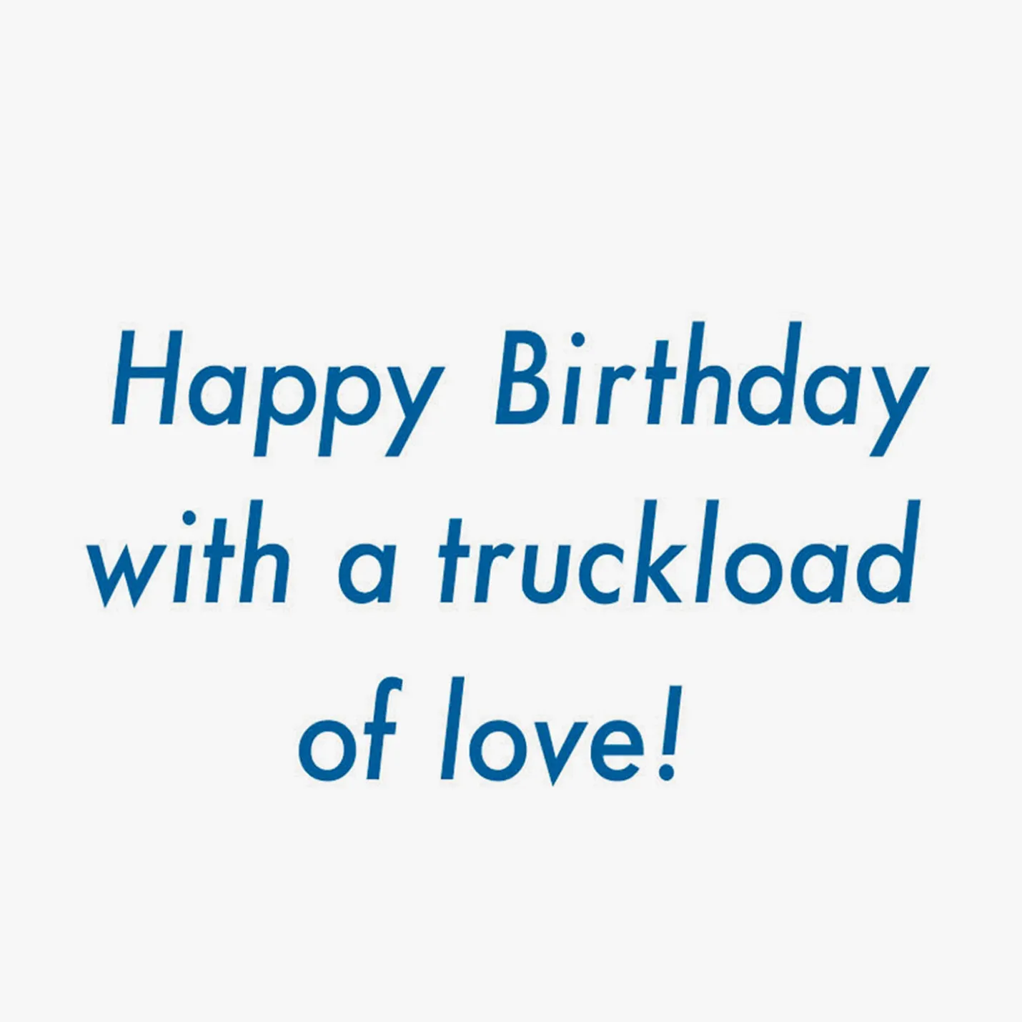 Truckload of Love Birthday Card for Grandson
