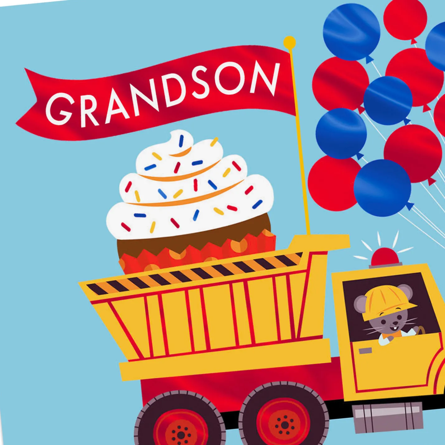 Truckload of Love Birthday Card for Grandson