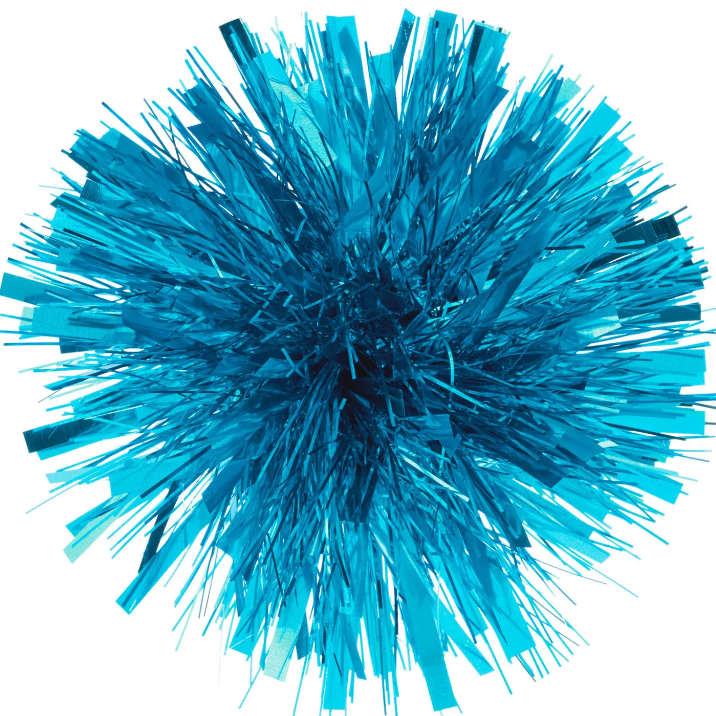 Turquoise Metallic Pom-Pom Gift Bow, 5.5"