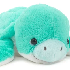 Turquoise Sea Turtle Plush, 8" L