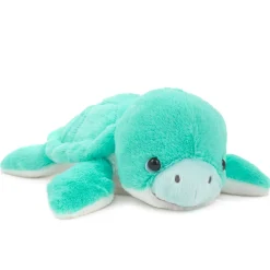 Turquoise Sea Turtle Plush, 8" L