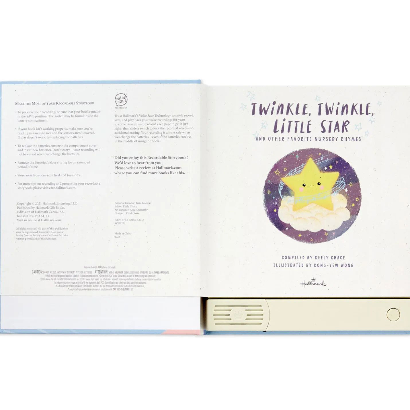 Twinkle, Twinkle, Little Star and Other Favorite Nursery Rhymes Recordable Storybook