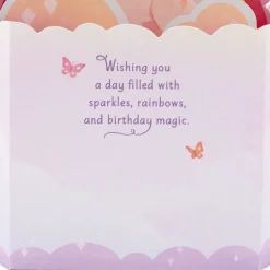 Unicorn Rainbow Musical 3D Pop-Up Birthday Card With Light