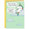 Unicorn You Magical Bastard Funny Birthday Card
