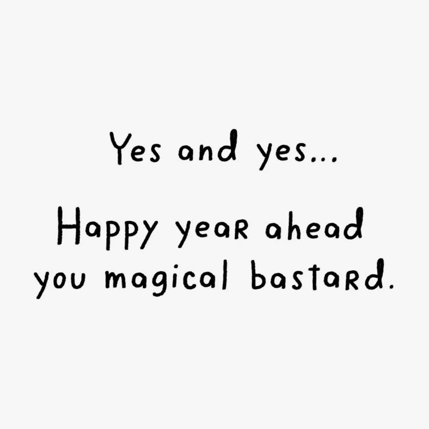 Unicorn You Magical Bastard Funny Birthday Card