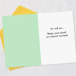 Unicorn You Magical Bastard Funny Birthday Card