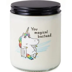 Unicorn You Magical Bastard Scented Single-Wick Jar Candle, 7 oz.