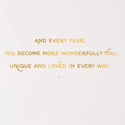 Unique and Loved In Every Way Birthday Card for Her