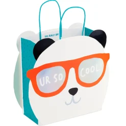 9.8" UR So Cool Panda Face Medium Gift Bag
