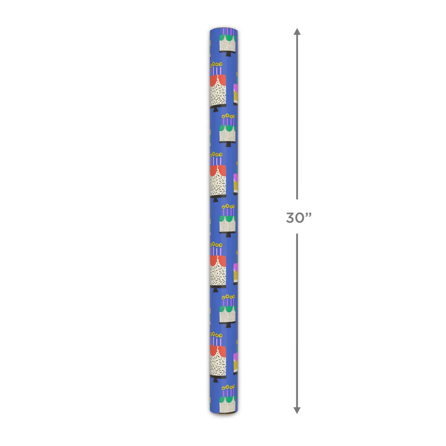 Vanilla-Scented Birthday Cakes Wrapping Paper Roll, 15 sq. ft.