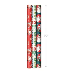Very Vintage Christmas 3-Pack Assortment Wrapping Paper, 120 sq. ft.