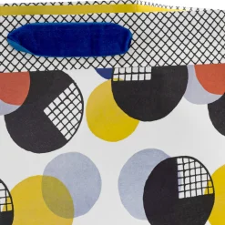10.3" Vintage Patterned Circles Large Gift Bag