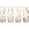 Vintage Santa and Friends Drinking Glasses, Set of 4