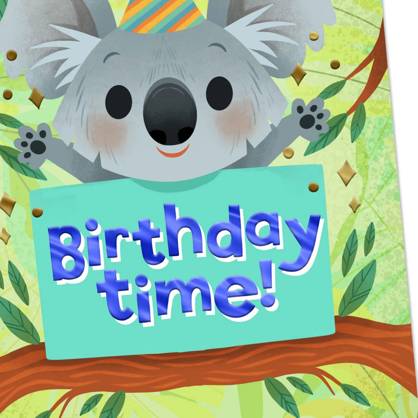 Warm Hugs Koala Birthday Card for Kid