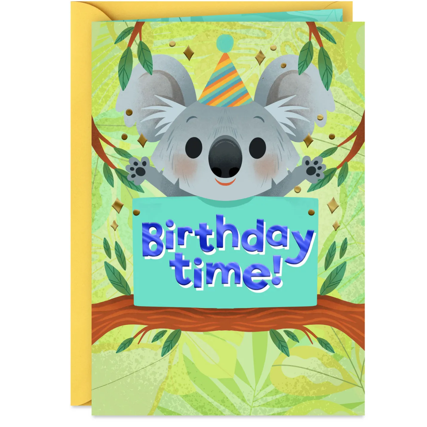 Warm Hugs Koala Birthday Card for Kid