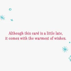Warmest Wishes Belated Birthday Card