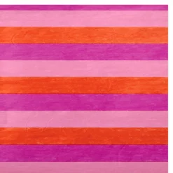 Warm Horizontal Stripes Tissue Paper, 6 sheets
