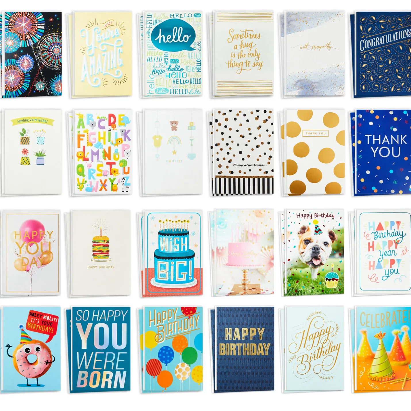 Warm Wishes Assorted All-Occasion Cards, Box of 48