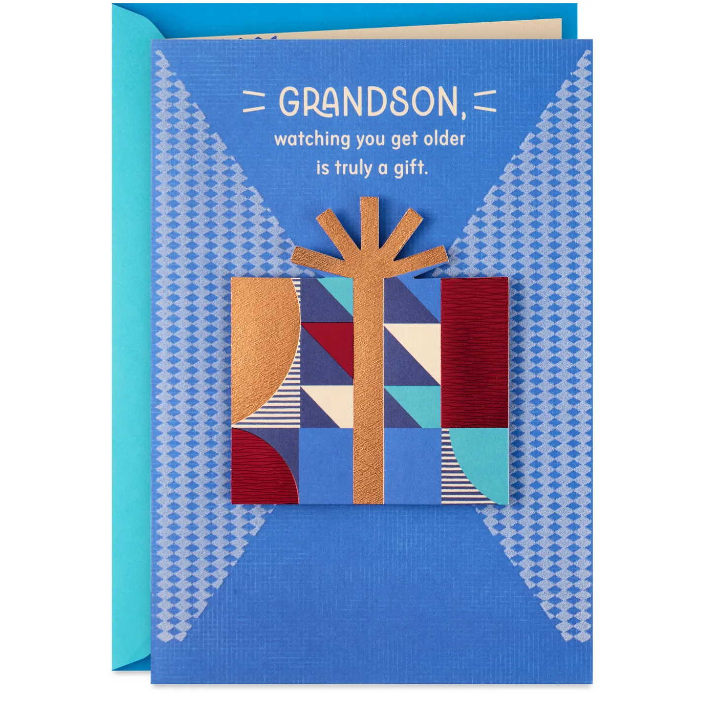 Watching You Grow Is a Gift Birthday Card for Grandson