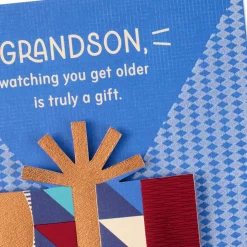 Watching You Grow Is a Gift Birthday Card for Grandson