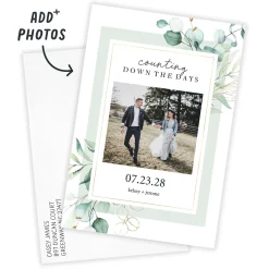 Watercolor Eucalyptus Save the Date