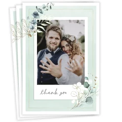 Watercolor Eucalyptus Wedding Thank-You Card