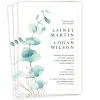 Watercolor Eucalyptus Wedding Invitation