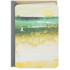 Watercolor Landscape Blank Card