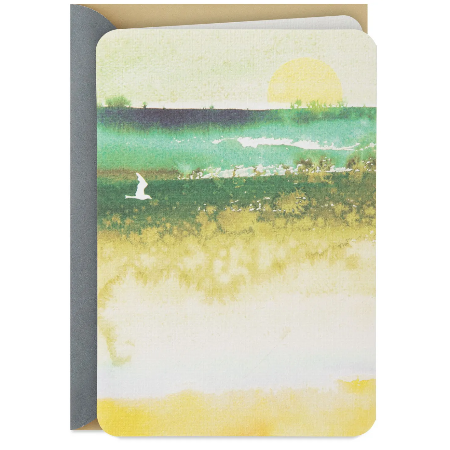 Watercolor Landscape Blank Card