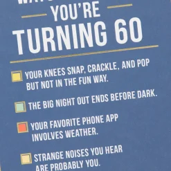 Ways to Know You're Turning 60 Birthday Card
