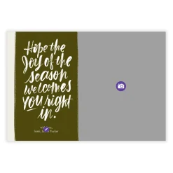 Welcome Joy Flat Christmas Photo Card