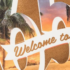 Welcome to 65 Tropical Sunset 65th Birthday Card