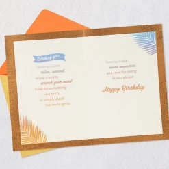 Welcome to 65 Tropical Sunset 65th Birthday Card