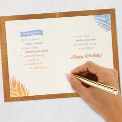 Welcome to 65 Tropical Sunset 65th Birthday Card