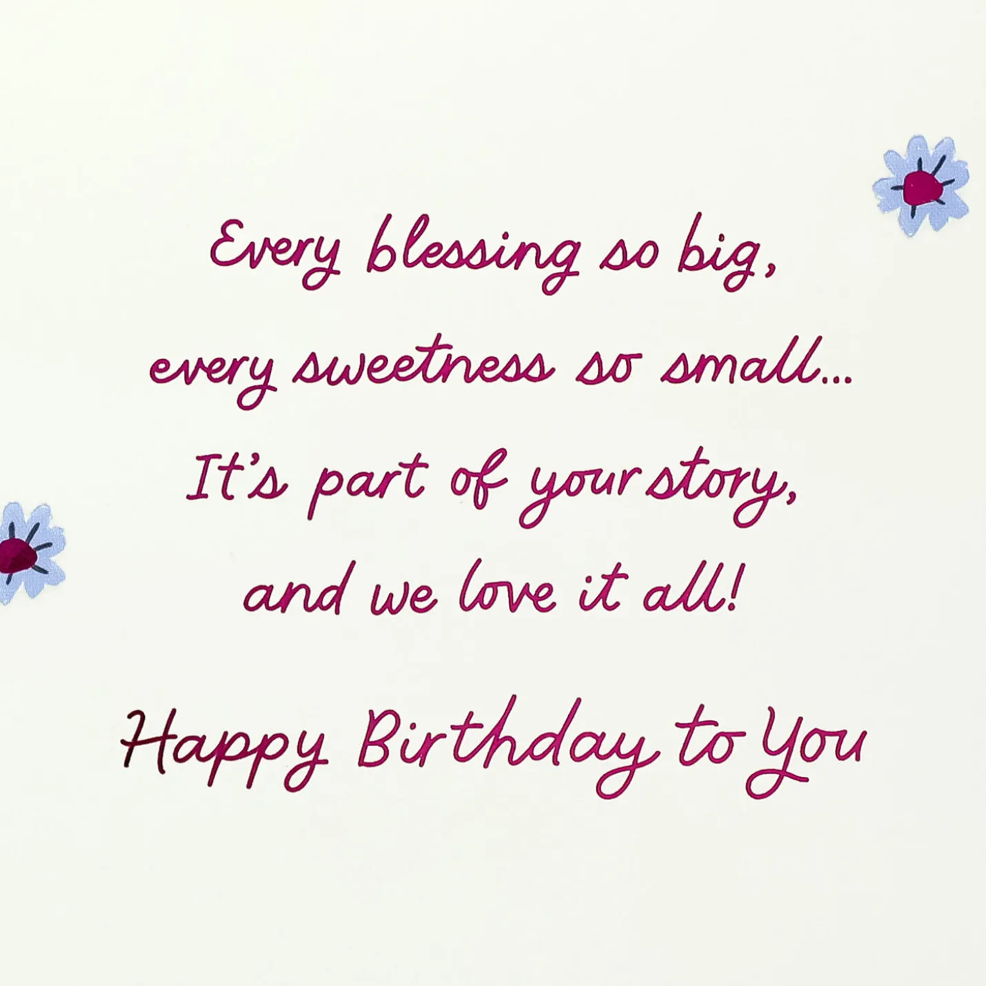 We Love Every Part of Your Story Birthday Card for Daughter