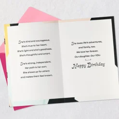 We Love You Forever Birthday Card for Daughter From Both