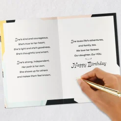 We Love You Forever Birthday Card for Daughter From Both