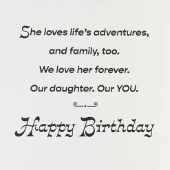 We Love You Forever Birthday Card for Daughter From Both