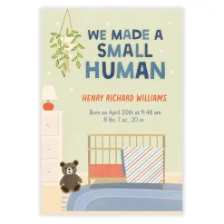We Made a Small Human Birth Announcement