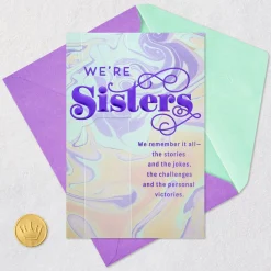 We're Closer With Every Year Birthday Card for Sister From Sister