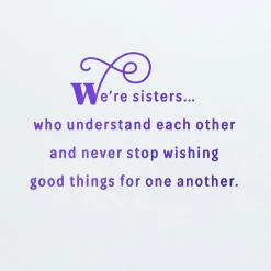 We're Closer With Every Year Birthday Card for Sister From Sister